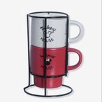 kit canecas empilháveis mickey e minnie kit canecas empilháveis mickey e minnie