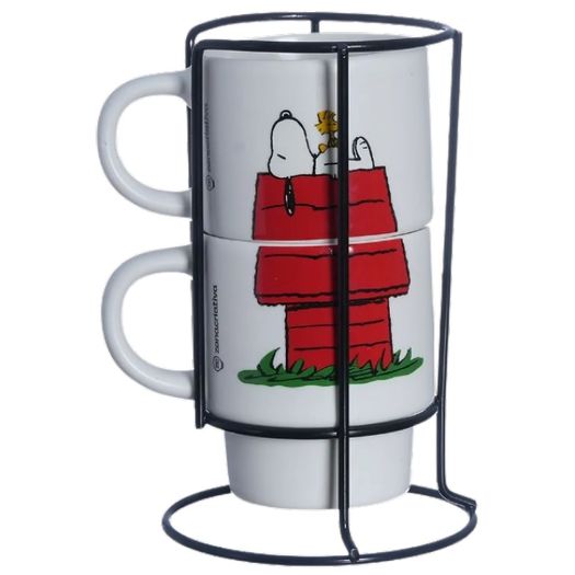 kit canecas empilháveis snoopy kit canecas empilháveis snoopy