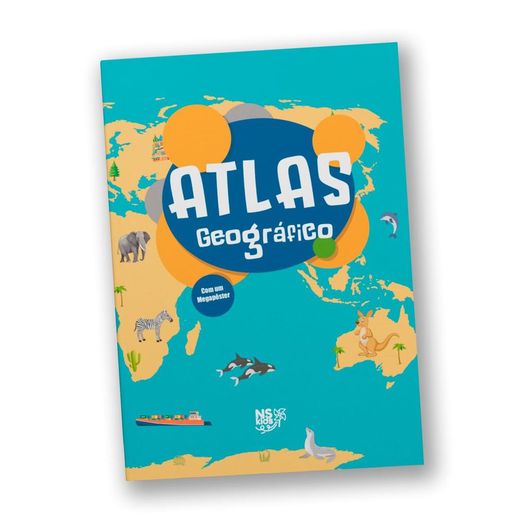atlas geográfico - com megapôster atlas geográfico - com megapôster