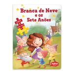 branca de neve e os sete anões: livro com quebra cabeça