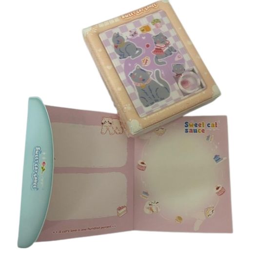 mini notebook com quebra-cabeça sweet cat mini notebook com quebra-cabeça sweet cat