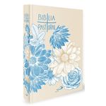 nova bíblia pastoral - colorida flor azul