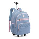 mochila com rodinha kika diversa cores fênix