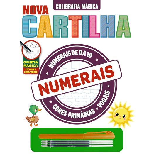 coleção nova cartilha de caligrafia mágica  - numerais coleção nova cartilha de caligrafia mágica  - numerais