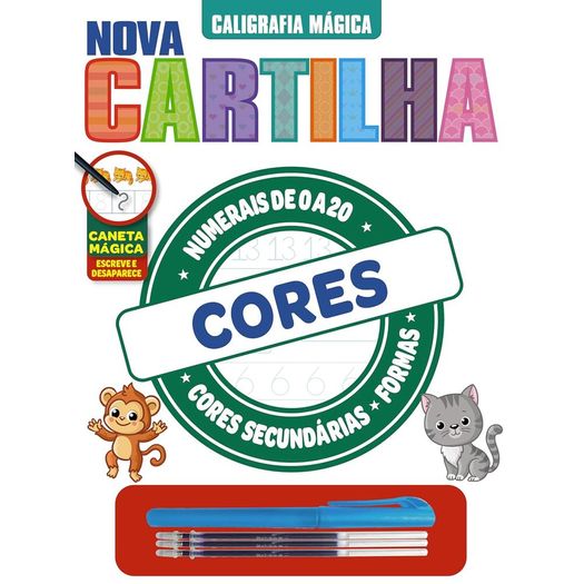 coleção nova cartilha de caligrafia mágica  - cores coleção nova cartilha de caligrafia mágica  - cores