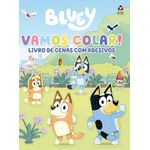 bluey livro de cenas com adesivos - vamos colar!