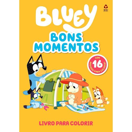 bluey bons momentos livro para colorir