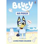 bluey na praia livro para colorir
