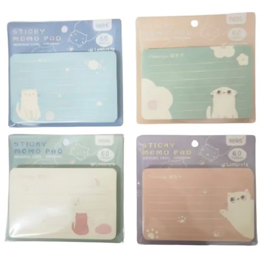 bloco anotação sticky memo pad gatinhos bloco anotação sticky memo pad gatinhos