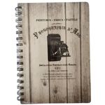 caderno de anotações espiral vintage 96 folhas caderno de anotações espiral vintage 96 folhas