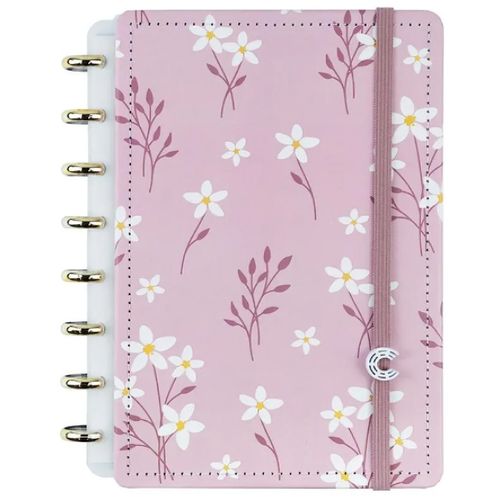 caderno inteligente 80 folhas a5 pink blossom by sof