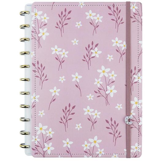 caderno inteligente 80 folhas grande pink blossom by sof caderno inteligente 80 folhas grande pink blossom by sof