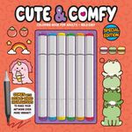 cute & comfy - coloring book for adults - special edition - capa laranja cute & comfy - coloring book for adults - special edition - capa laranja