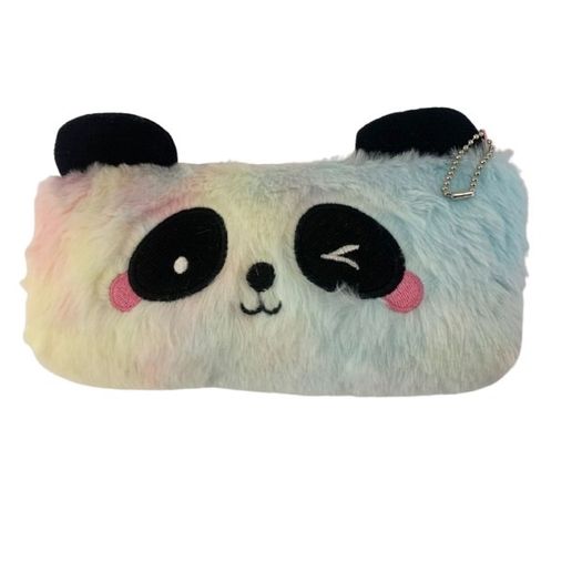 estojo simples pelúcia panda diversas cores wincy estojo simples pelúcia panda diversas cores wincy