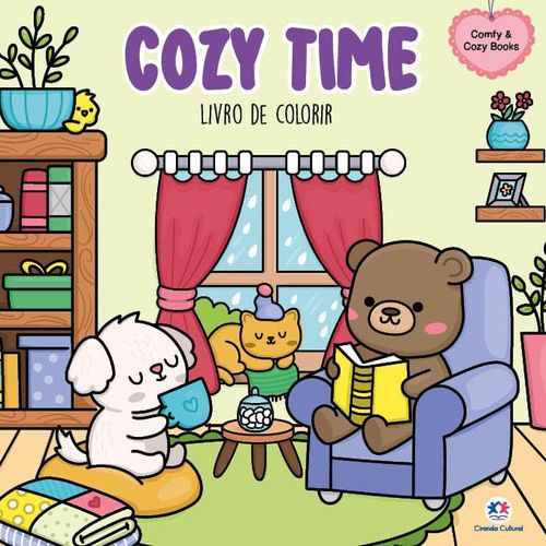 cozy time - livro de colorir