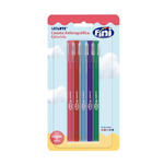 caneta esferográfica colorida fini 5 unidades caneta esferográfica colorida fini 5 unidades