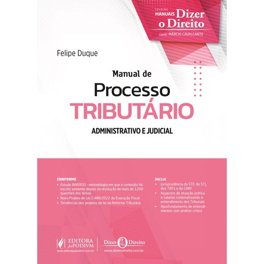 manual de processo tributário: administrativo e judicial (2025)