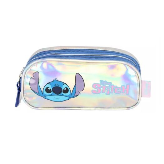 estojo triplo stitch metalizado prata estojo triplo stitch metalizado prata