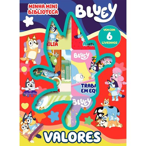 bluey minha mini biblioteca - valores