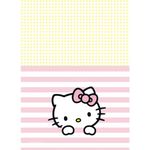 caderno colegial 10x1 160 folhas capa dura hello kitty jandaia