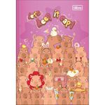 caderno linguagem brochura 80 folhas capa dura capyclub tilibra