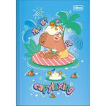 caderno linguagem brochura 80 folhas capa dura capyclub tilibra