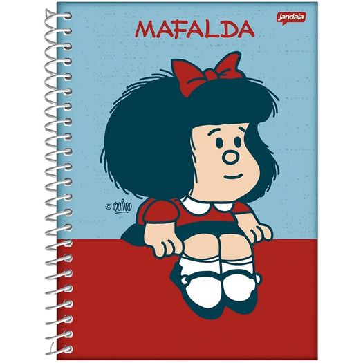 caderno colegial 10x1 160 folhas capa dura mafalda caderno colegial 10x1 160 folhas capa dura mafalda