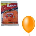 balões 7,0 liso laranja 50un balões 7,0 liso laranja 50un