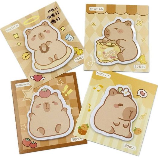 bloco adesivo capivara cute 30 folhas diversos modelos bloco adesivo capivara cute 30 folhas diversos modelos