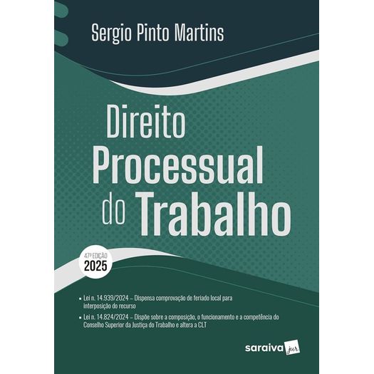 direito processual do trabalho - 2025 direito processual do trabalho - 2025