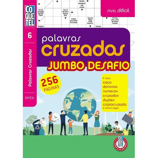 palavras cruzadas jumbo desafio - nível difícil - livro 6