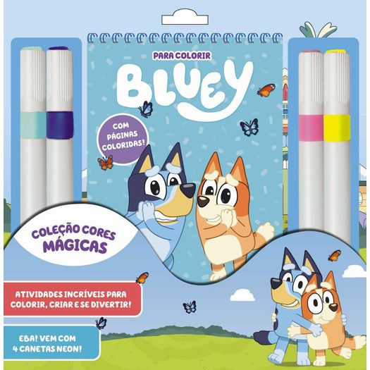 coleção cores mágicas - bluey coleção cores mágicas - bluey