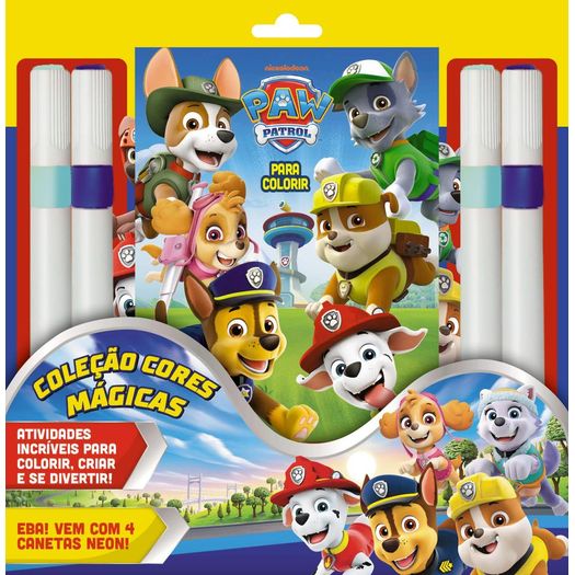 coleção cores mágicas - patrulha canina coleção cores mágicas - patrulha canina