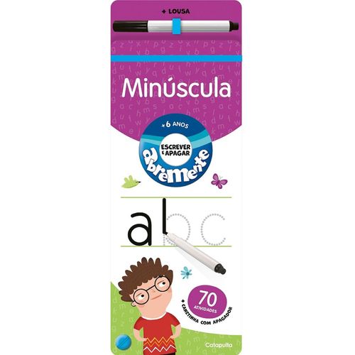 abremente escrever e apagar - minúscula