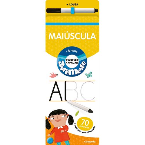 abremente escrever a apagar - maiúscula