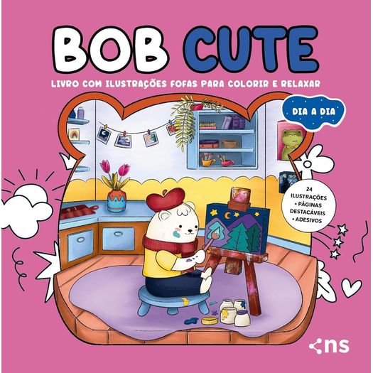 bob cute 2 - livro com 24 ilustrações fofas para colorir e relaxar bob cute 2 - livro com 24 ilustrações fofas para colorir e relaxar