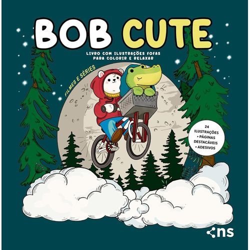 bob cute 3 - livro com 24 ilustrações fofas para colorir e relaxar