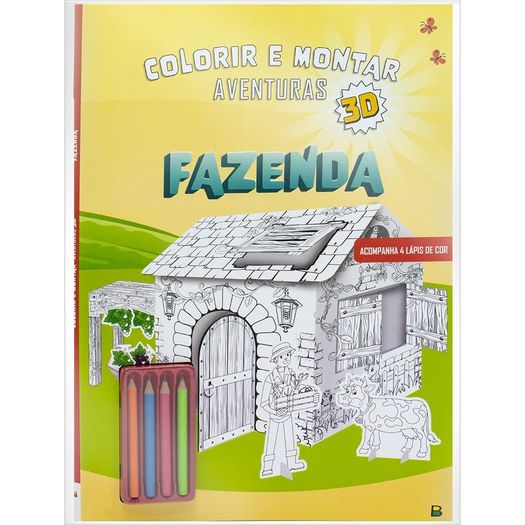 colorir e montar aventuras 3d - fazenda colorir e montar aventuras 3d - fazenda