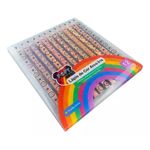 lapis de cor multi cores arco-íris 12 unidades fofy lapis de cor multi cores arco-íris 12 unidades fofy