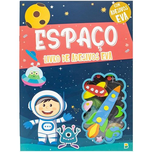 livro de adesivos em eva: espaço