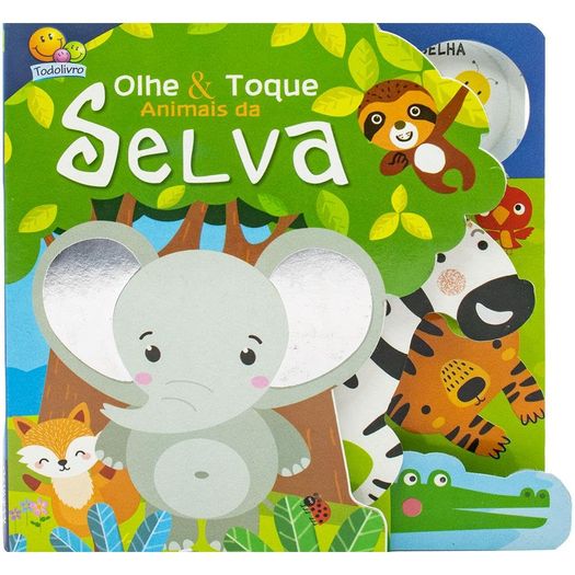 olhe e toque! animais da selva