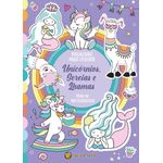 megalivro para colorir - unicórnios, sereias e lhamas