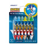 giz de cera bicolor sonic 12 cores giz de cera bicolor sonic 12 cores