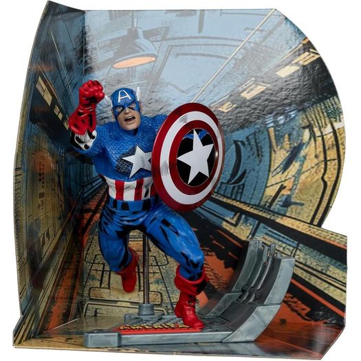 captain america - marvel comics - 1/10 scale - mcfarlane captain america - marvel comics - 1/10 scale - mcfarlane