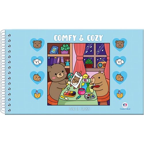 comfy e cozy - livro de colorir