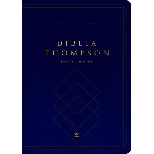 bíblia thompson - letra grande - com indice - azul