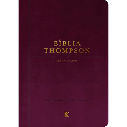 bíblia thompson - letra grande - com indice - roxa
