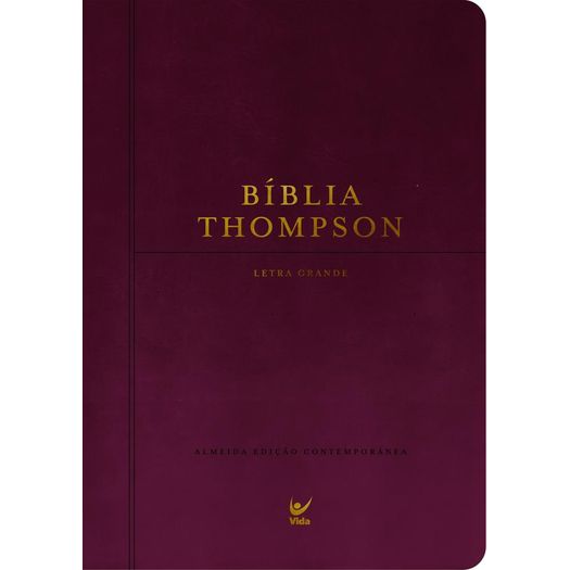 bíblia thompson - letra grande - roxa bíblia thompson - letra grande - roxa