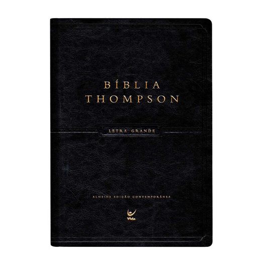 bíblia thompson - letra grande - com indice - preta bíblia thompson - letra grande - com indice - preta