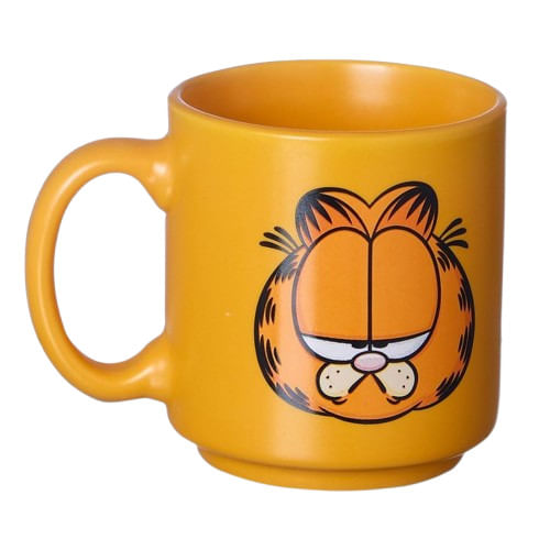 caneca 100ml mini tina garfield segunda feira